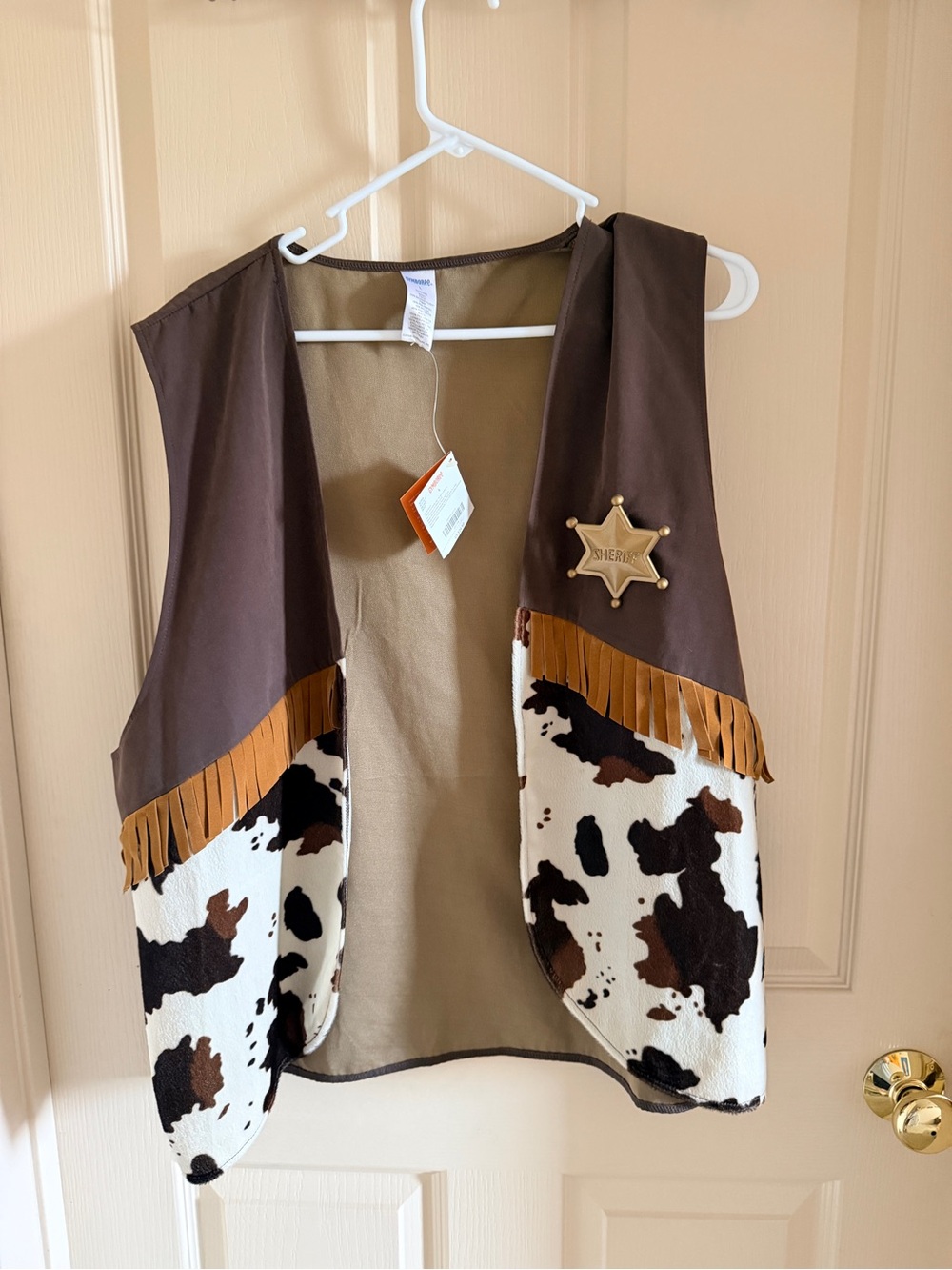 NWT Gymboree Sheriff Cowboy Vest | Size L | Halloween Costume | Western Fringe
